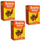 Kit 3un Averin Solúvel 100ml Para Uso Oral Em Aves - Vetbras