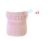 Kit 3un Boné Viseira Rosa Tricô Aba Grande Esportiva