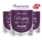Kit 3un Colágeno Skin - Sanavita - Original - 300g