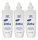 Kit 3un Creme Para Cabelos Zilfix 200g Cabelos Com Henê
