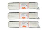 Kit 3un Elástico chato N14- 0.7mm branco de 10 metros