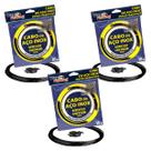 Kit 3UN Empate Cabo Aço Pesca Way Fishing Black Nylon 10m 20 40 60Lbs 50 Luvas