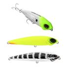 Kit 3un Iscas Artificiais Superfície Marine Sports Snake 115 11,5cm 22g