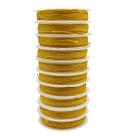 Kit 3un Linha Fio Fibra Poliamida Mostarda 1mm 30 Metros