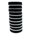 Kit 3un Linha Fio Fibra Poliamida Preto 1mm 30 Metros Arte
