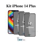 Kit 3UN Película 3D Privacidade de Vidro para Iphone 14 Plus
