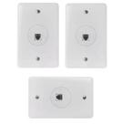 KIT 3UNID Tomada De Rede Rj45 8 Fios Embutir Ilumi 2554