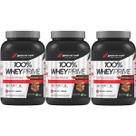 Kit 3X 100% Whey Prime Concentrado - 900g Chocolate - BodyAction