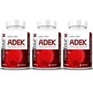 Kit 3x Adek Vitaminas A D E K 500mg 60 Capsulas NewFour