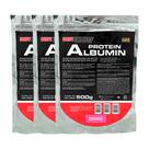 Kit 3x Albumin Protein 500g ( Refil) - Bodybuilders