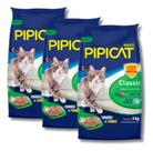 Kit 3x areia pipicat classic 4kg Kit 3x areia pipicat classic 4kg