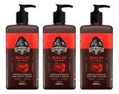 Kit 3x Balm Hidratante Barba 120ml Barba Negra Don Alcides