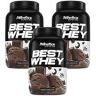 Kit 3X Best Whey - 900g Double Chocolate - Atlhetica Nutrition