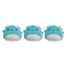 Kit 3x Brinquedos Pelúcia de Animais Axolote Azul - Ty Rara