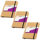 Kit 3x Cadernetas Pocket 10x14cm 80 Folhas Sem Pauta Eco Lotus TopGet Kit 3x Cadernetas Pocket 10x14cm 80 Folhas Sem Pauta Eco Lotus TopGet
