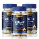 Kit 3x Cellus Redux New Com Ácido Clorogênico Ácido Pantotênico Biotina Prolina e Vitamina C Cápsulas Mastigáveis Zero Calorias