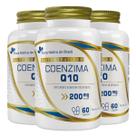 Kit 3x Coenzima Q10 200mg 60 Cápsulas Flora Nativa do Brasil