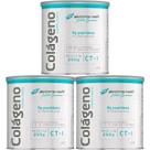 Kit 3X Colágeno Hidrolisado Nutri Science - 200g Natural - BodyAction