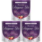 Kit 3X Colágeno Skin - 300g Morango Com Açaí - Sanavita Kit 3X Colágeno Skin - 300g Morango Com Açaí - Sanavita
