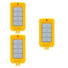 Kit 3x controle p/ motores de portão tx play amarelo garen
