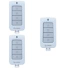 Kit 3x controle para motores de portão tx play branco garen