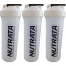 Kit 3X Coqueteleira - 600ml Transparente - Nutrata