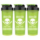 Kit 3X Coqueteleira Diabo Verde Mansão Maromba - 600ml Verde - FTW Kit 3X Coqueteleira Diabo Verde Mansão Maromba - 600ml Verde - FTW