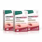 Kit 3x Cranberry 1000mg Lauton Vitamina E C Zinco Selênio Vegano Saúde Feminina Antioxidante Premium Proantocianidina