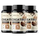 Kit 3x Creatina Gummy Chocolate Belga Ekobé 3g 60 Gomas Zero Açúcar
