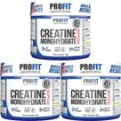 Kit 3X Creatine Monohydrate Power - 150g Sem Sabor - Profit Kit 3X Creatine Monohydrate Power - 150g Sem Sabor - Profit