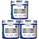 Kit 3X Creatine Monohydrate Power - 300g Sem Sabor - Profit