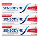 Kit 3x Creme Dental Sensodyne Original para Dentes Sensíveis 50g