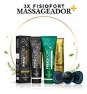 Kit 3x Cremes Fisiofort + Massageador Eficaz Contra Dores