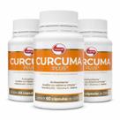 Kit 3x Cúrcuma Plus 500mg Vitafor 60 Cápsulas