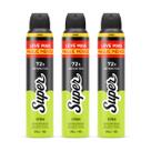 Kit 3x Desodorante Super Citrus 72h Aerossol Antitranspirante 250ml Kit 3x Desodorante Super Citrus 72h Aerossol Antitranspirante 250ml