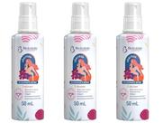 Kit 3x Desodorantes Íntimo Colágeno Ácido Hialurônico Delicada 50ml