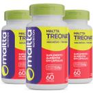 Kit 3x Duom Treonat Suplemento Magnésio + Treonina 180 Cáps Ultra Concentrado Premium Treonato