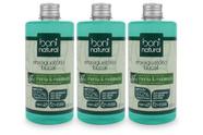 Kit 3X Enxaguante Bucal Boni Natural Menta e Melaleuca 500ml