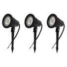 Kit 3x Espeto De Jardim 7W IP6 Bivolt Verde