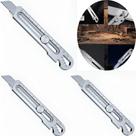 Kit 3x Estilete Profissional 18mm Aço Inox