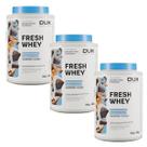 Kit 3X Fresh Whey - 900g Chocolate e Pasta de Amendoim - Dux Nutrition