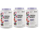Kit 3X Fresh Whey - 900g Frutas Vermelhas - Dux Nutrition