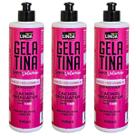 Kit 3x Gelatina Capilar Super Volumão 500ml Cachos Ondulados Kit 3x Gelatina Capilar Super Volumão 500ml Cachos Ondulados
