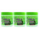 Kit 3x Gelatina Hidratação Definição De Cachos E Volume Maçã Verde 500g Naxos