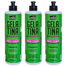 Kit 3x Gelatina Super Definição Para Cabelos Cacheados 500ml