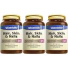Kit 3X Hair, Skin E Nails com Colágeno e Biotina - 60 Cápsulas - VitaminLife