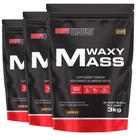 Kit 3x Hipercalórico Waxy Mass 3kg Bodybuilders