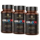 Kit 3x Krill Oil Omega 3 + Astaxantina - (60 Softgels cada) - Essential Nutrition