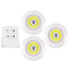 Kit 3x Lâmpada Luminária Led Spot Sem Fio Controle