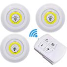 Kit 3x Lâmpada Luminária Led Spot Sem Fio Controle